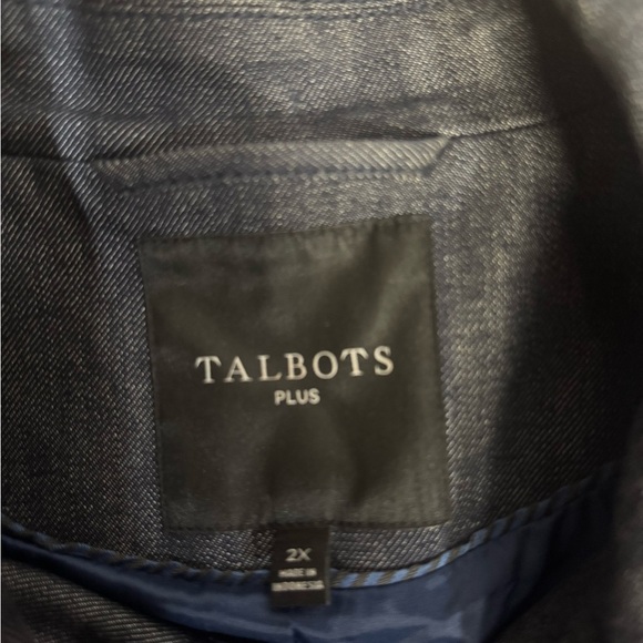 Talbots Dark Blue Trench Coat - Picture 9 of 10